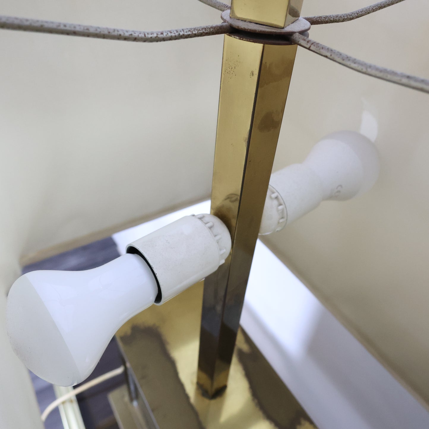 Liwan’s Roma Lampada Da Tavolo Hollywood Regency Ottone Design Italiano Anni ‘70