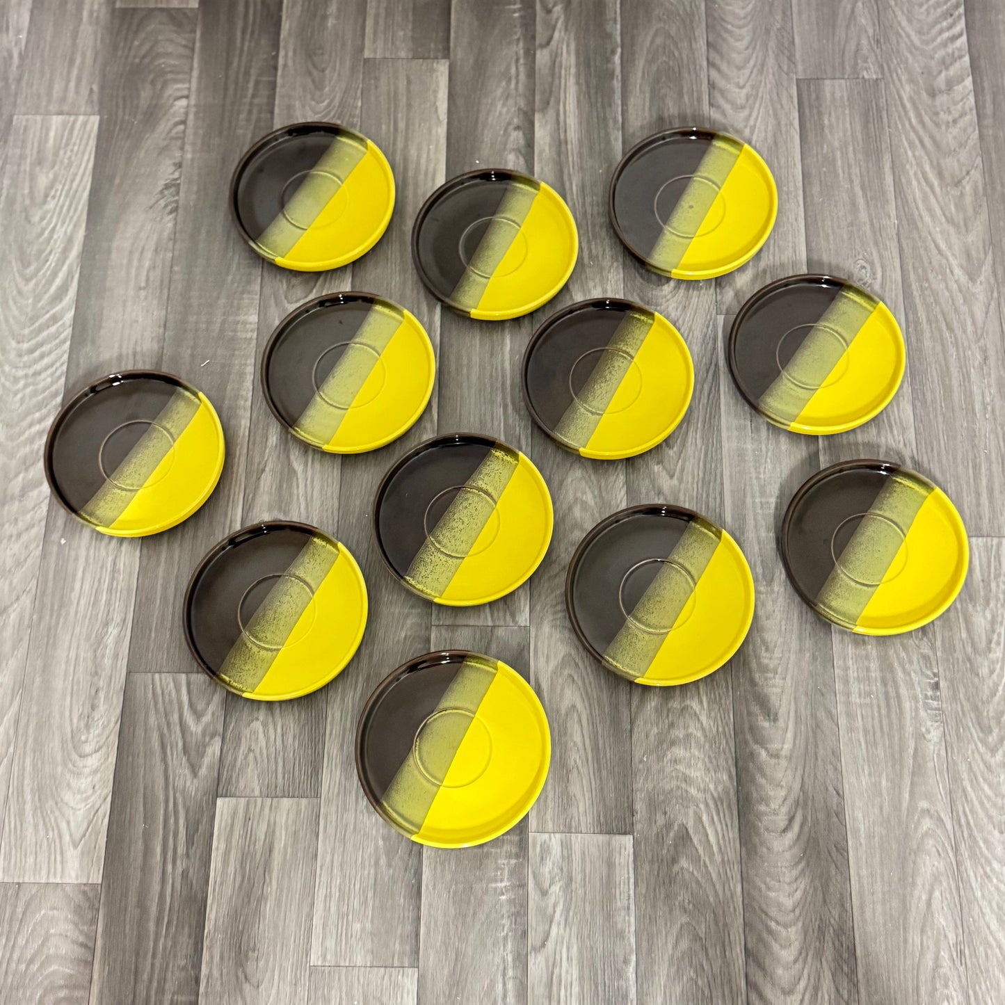 Set Da Pranzo  Vintage In Ceramica Prod. SIC Design Space Age 12 Pcs