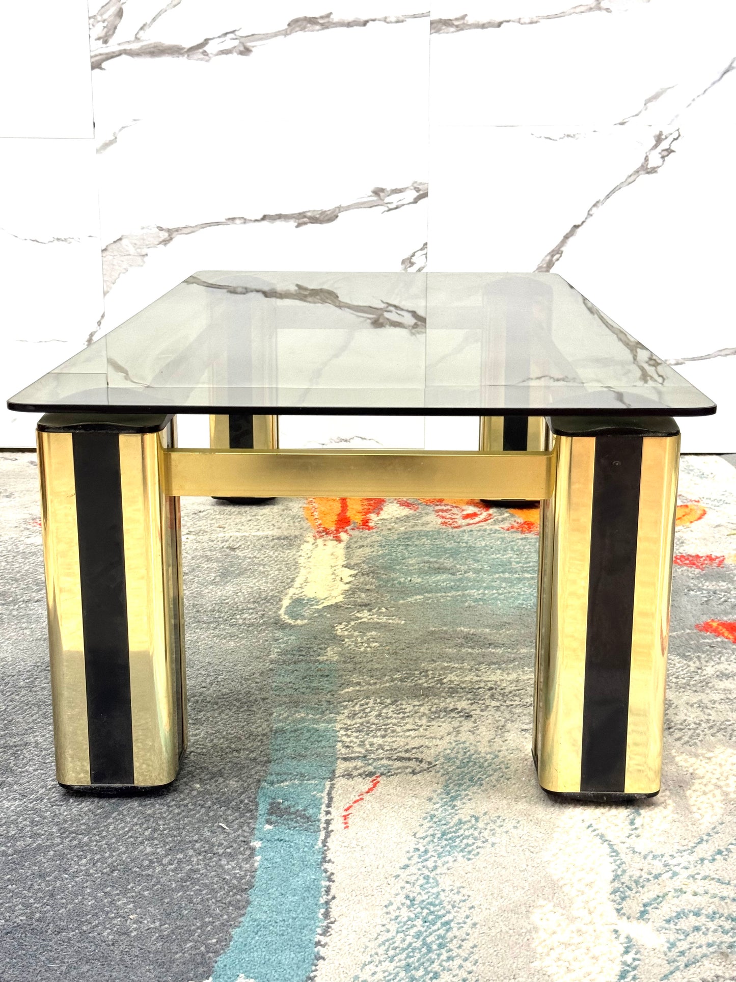 Tavolino da salotto Hollywood Regency design Modernariato 1970’s