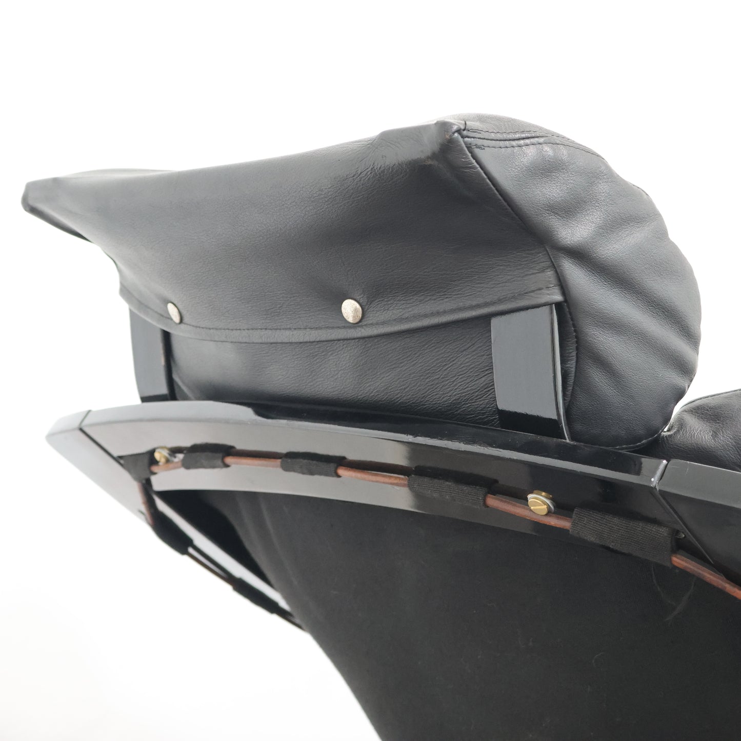 POLTRONA IN PELLE DI AKE FRIBYTTER PER NELO MÖBEL SVEZIA ANNI 70