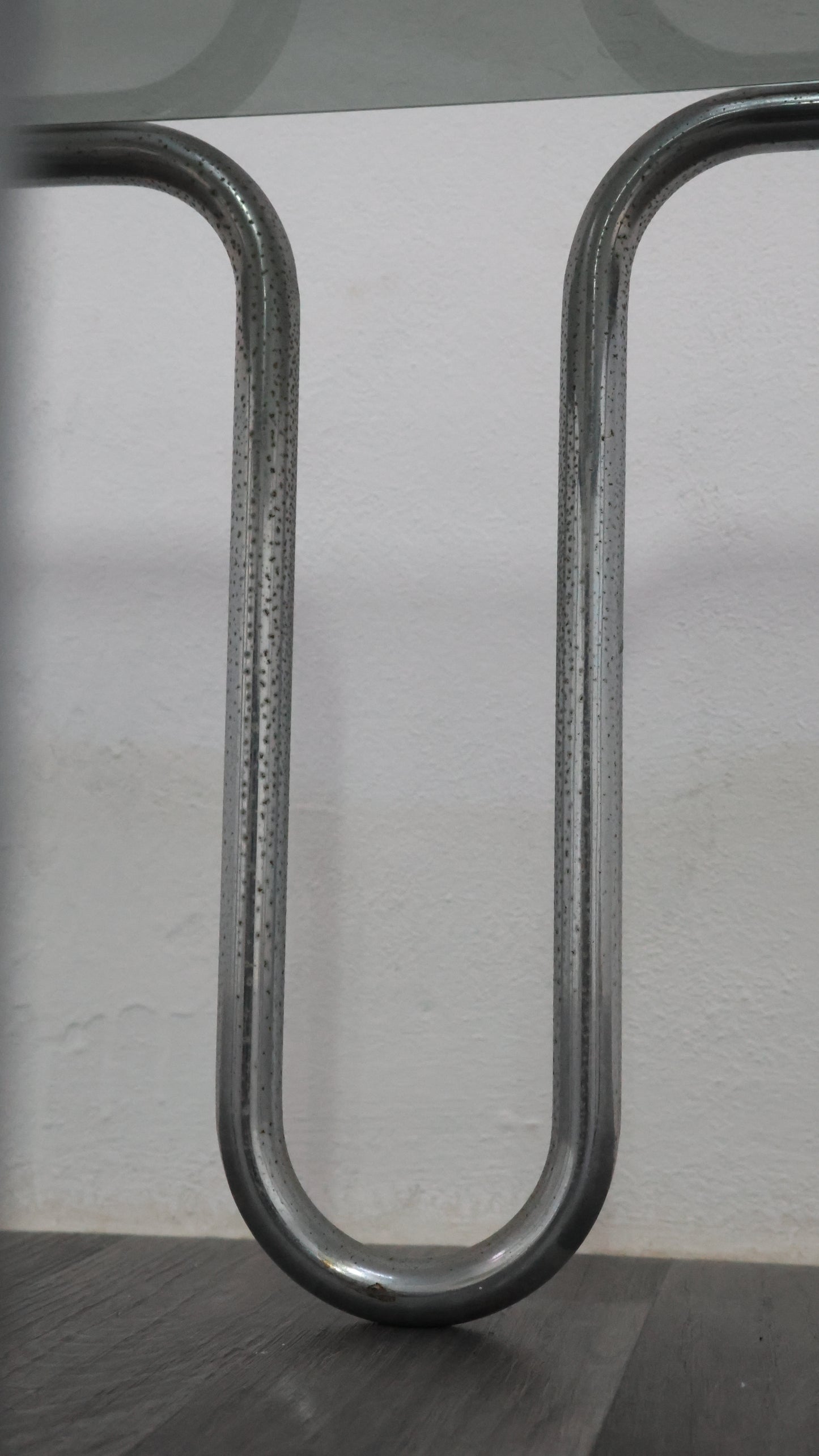 Ezio Didone Tavolino da salotto in Acciaio Tubolare Anni ‘70