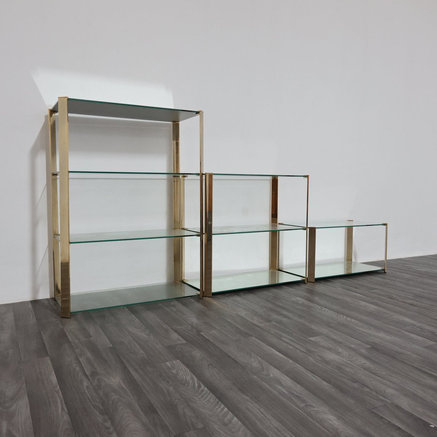 Gallotti & Radice Tris Di Vetrinette Mensole Hollywood Regency Design 1970’s