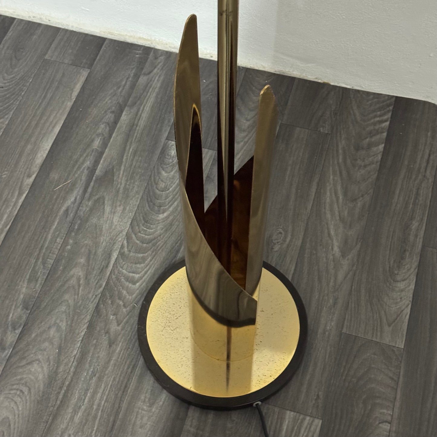 Lampada Da Pavimento Hollywood Regency Anni 70 Design Modernariato