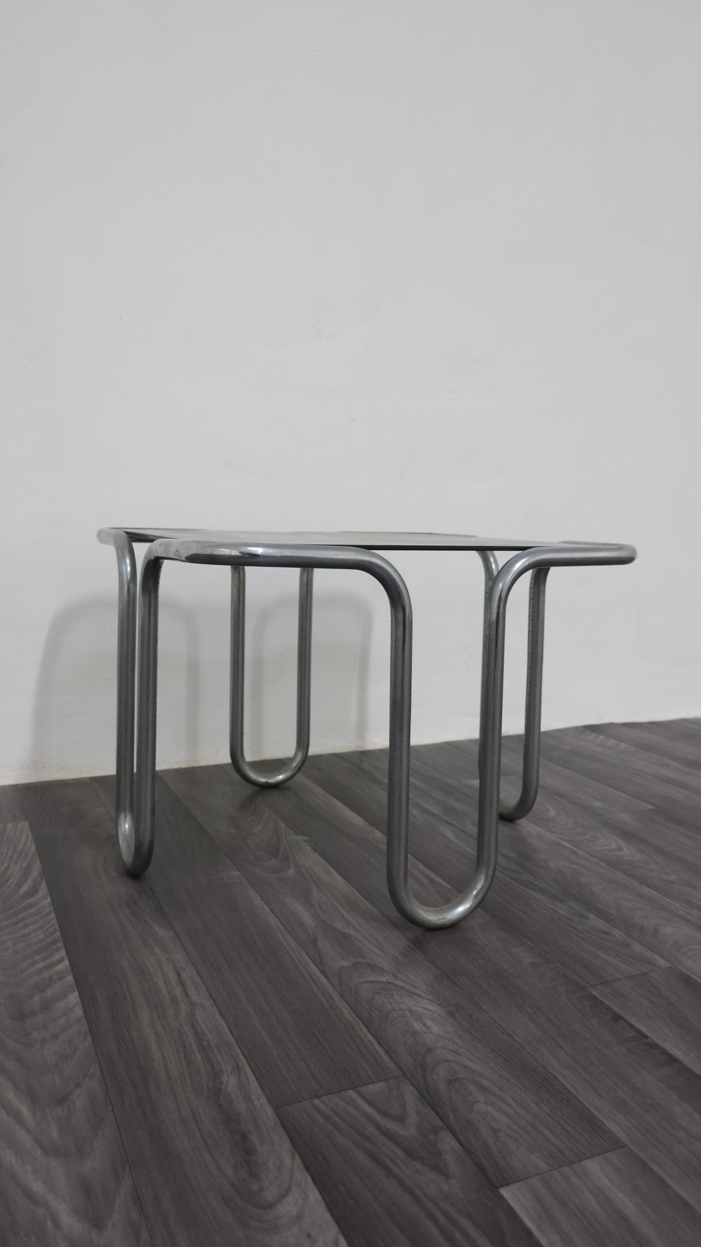 Ezio Didone Tavolino da salotto in Acciaio Tubolare Anni ‘70