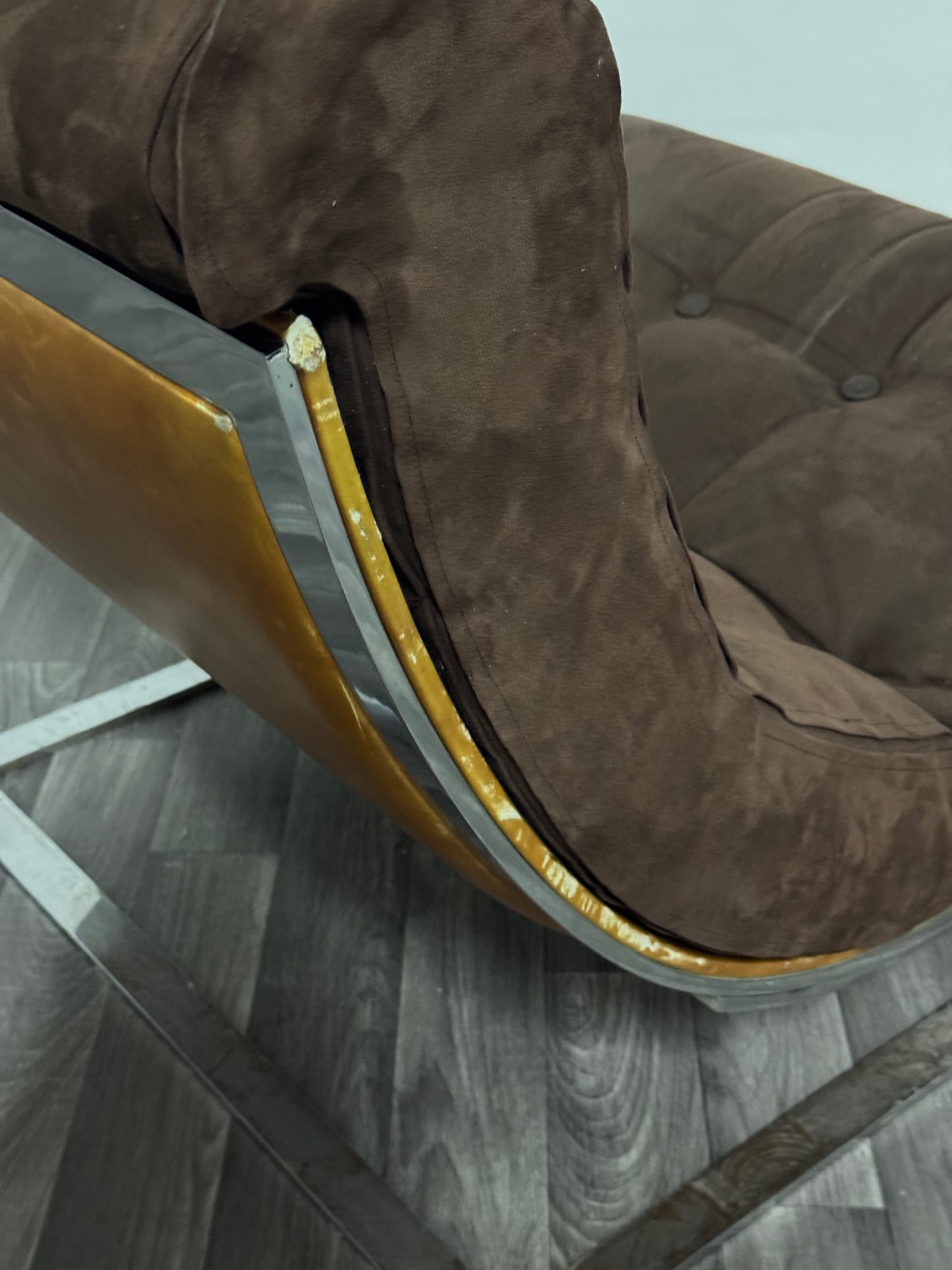 Renato Balestra Cinova 1973 Poltrona Design Acciaio Cromato Modernariato