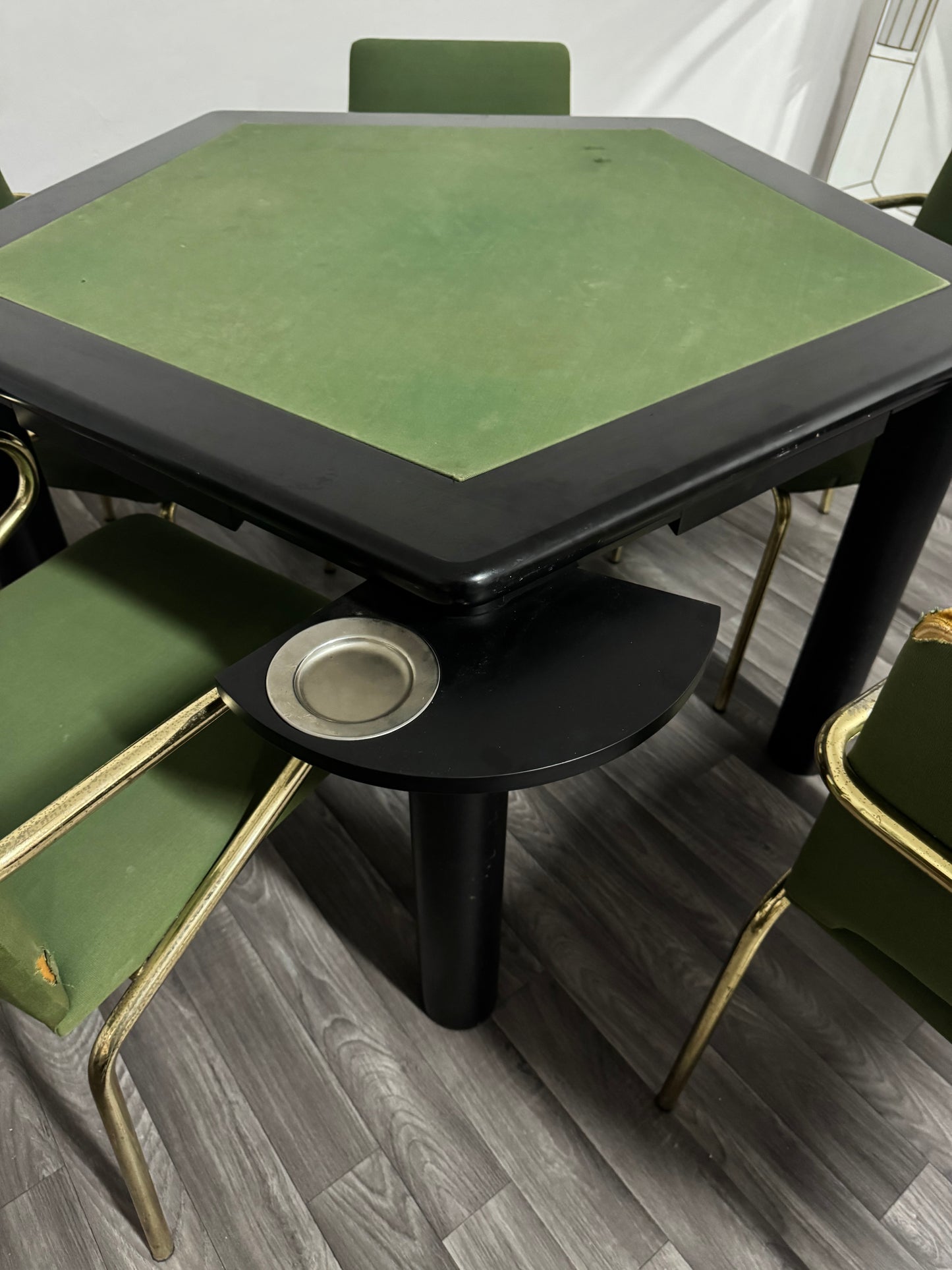 Set Tavolo Da Gioco Con 5 Sedie Modernariato Design Anni ‘70