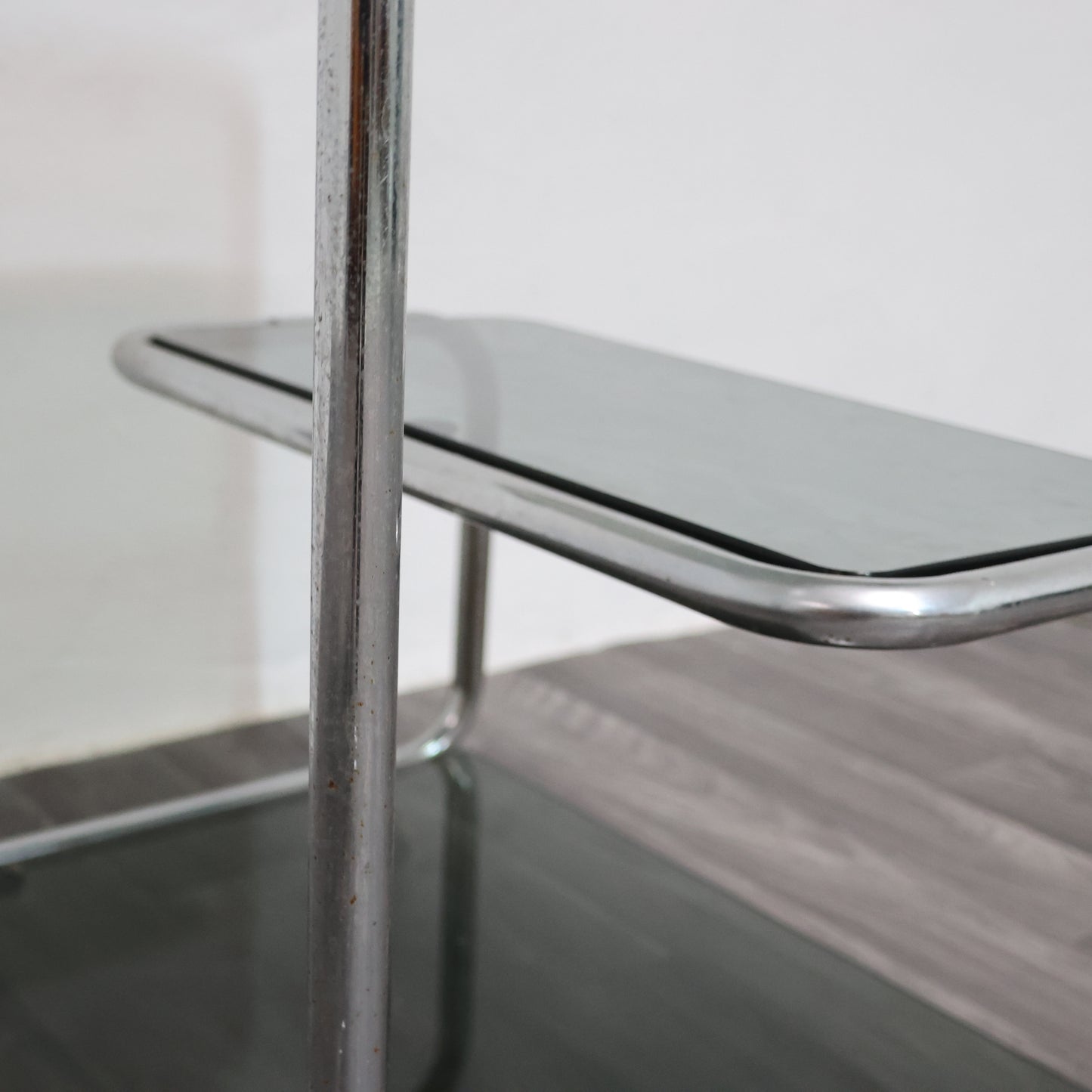 Carrello Portavivande Triplo Ripiano Anni 70 Acciaio Design Modernariato