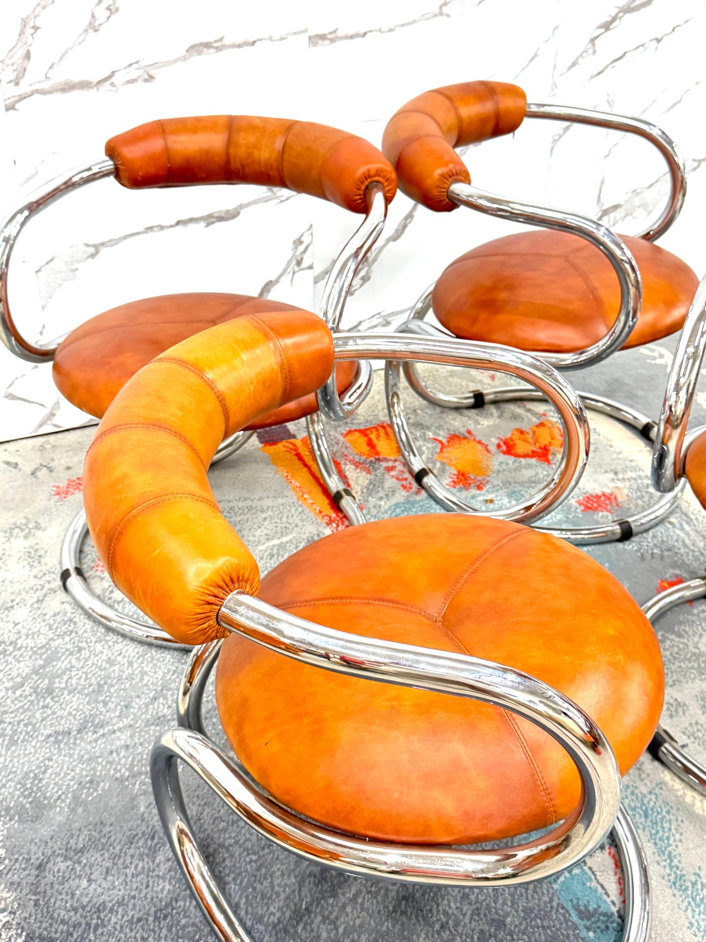 Rudi Bonzanini Tecnosalotto Set Da Pranzo completo Design Anni ‘70 Modernariato
