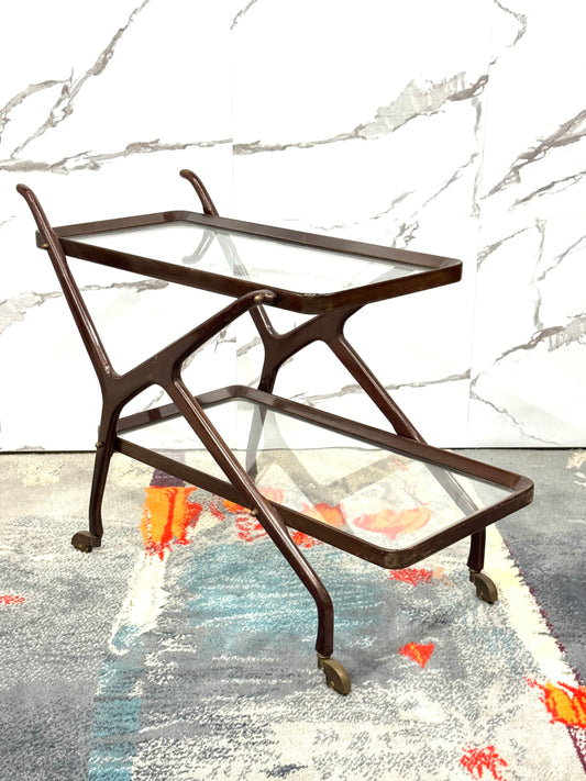 Cesare Lacca Carrello Portavivande Legno 1950’s Mid Century Design