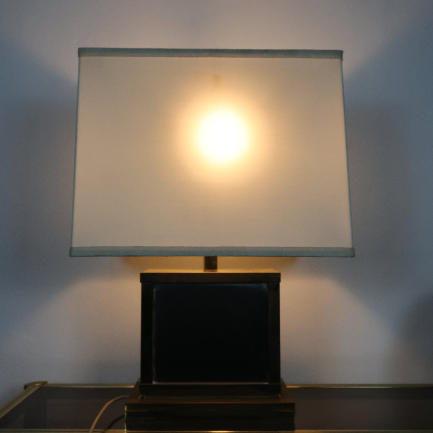 Liwan’s Roma Lampada Da Tavolo Hollywood Regency Ottone Design Italiano Anni ‘70