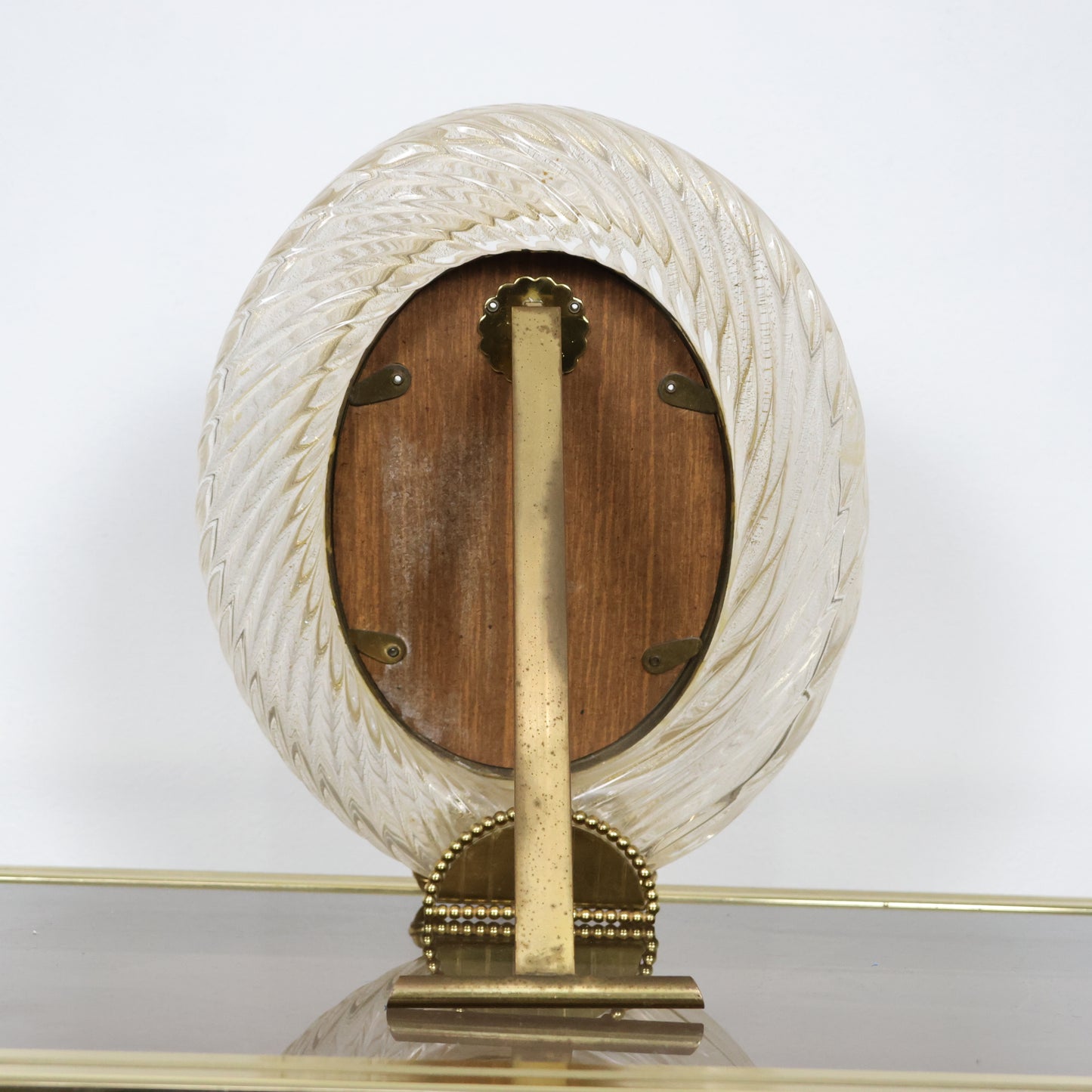 Barovier & Toso Attr. Cornice Portafoto In Vetro Di Murano Anni ‘40 Design Italy