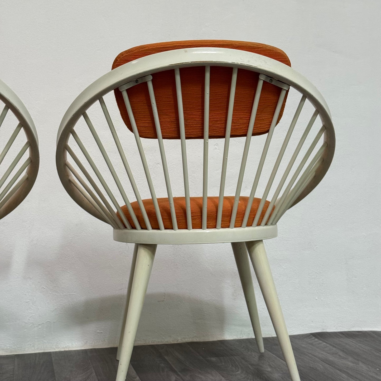 Yngve Ekström Mod.Circle Coppia di Poltroncine Design Scandinavo Anni ‘60