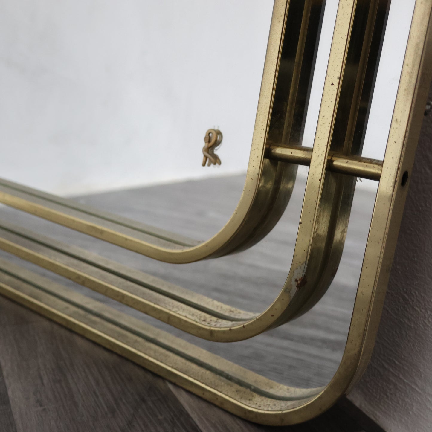 Specchio Design Hollywood Regency Romeo Rega Style Anni ‘70 Modernariato