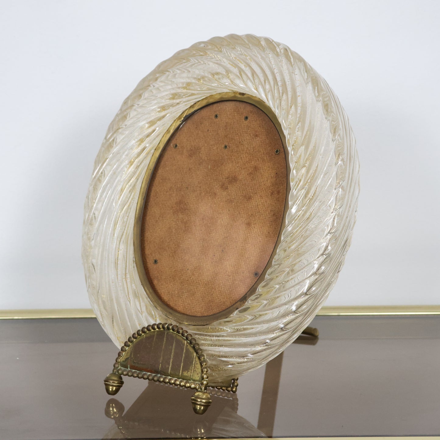 Barovier & Toso Attr. Cornice Portafoto In Vetro Di Murano Anni ‘40 Design Italy