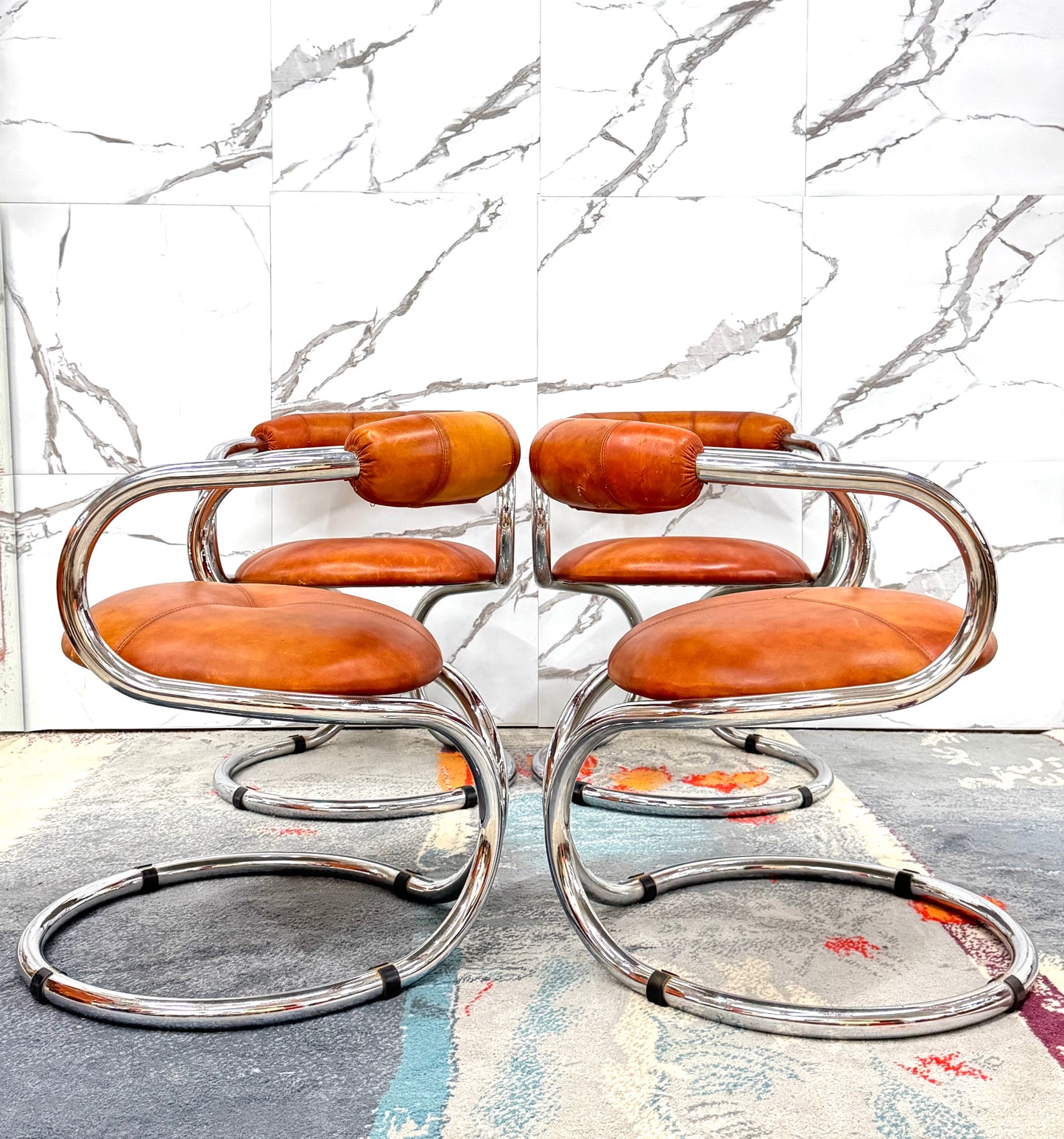 Rudi Bonzanini Tecnosalotto Set Da Pranzo completo Design Anni ‘70 Modernariato