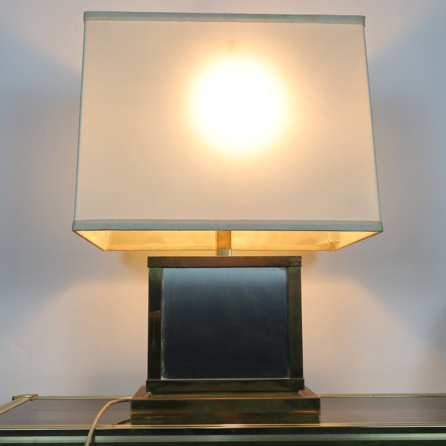 Liwan’s Roma Lampada Da Tavolo Hollywood Regency Ottone Design Italiano Anni ‘70