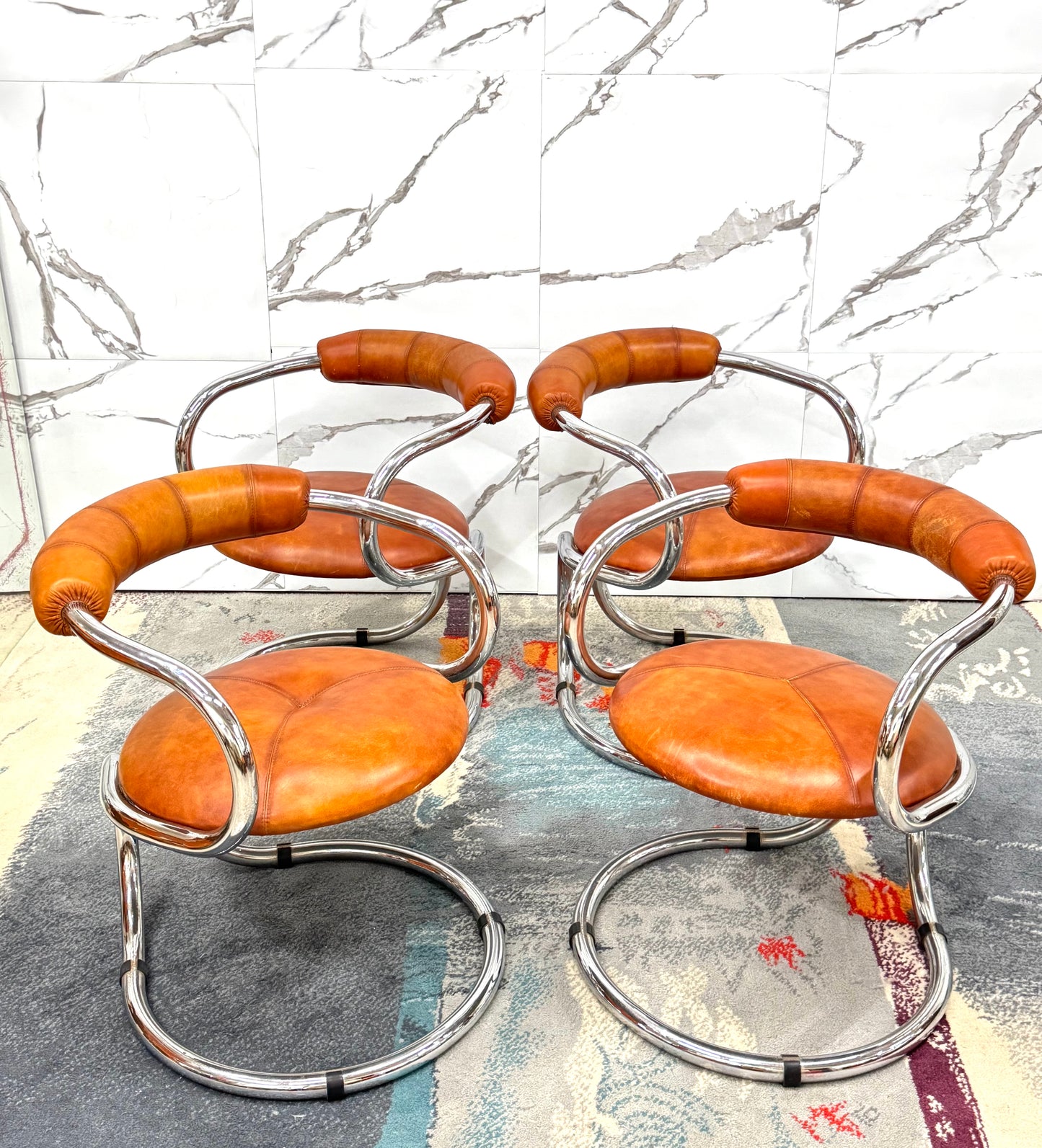 Rudi Bonzanini Tecnosalotto Set Da Pranzo completo Design Anni ‘70 Modernariato