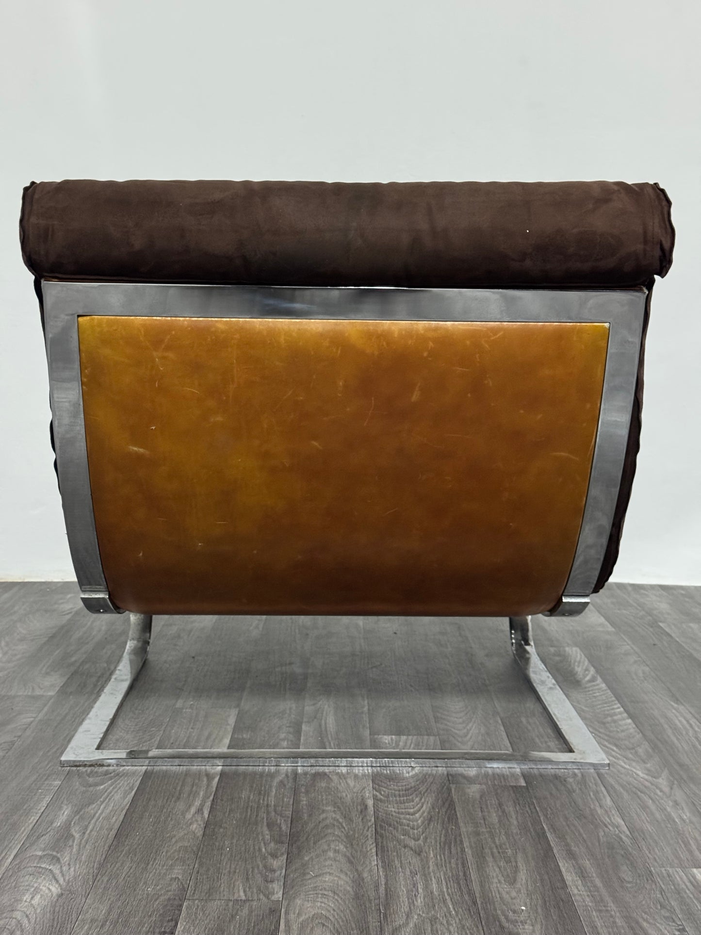 Renato Balestra Cinova 1973 Poltrona Design Acciaio Cromato Modernariato