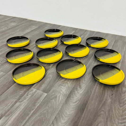 Set Da Pranzo  Vintage In Ceramica Prod. SIC Design Space Age 12 Pcs