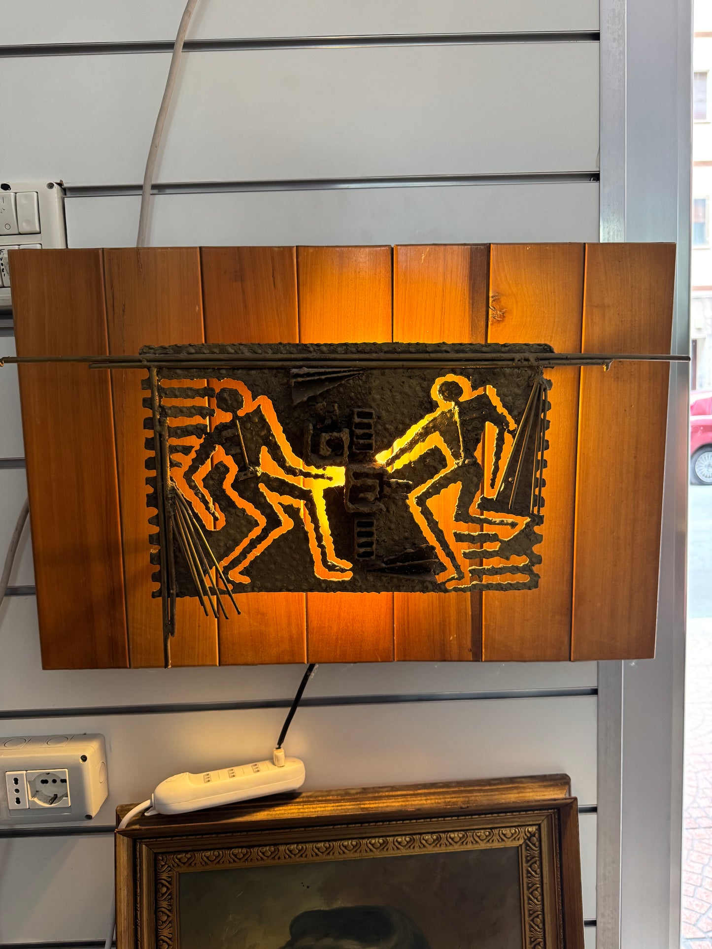 Lampada Da Parete Scultorea Brutalist Anni ‘60