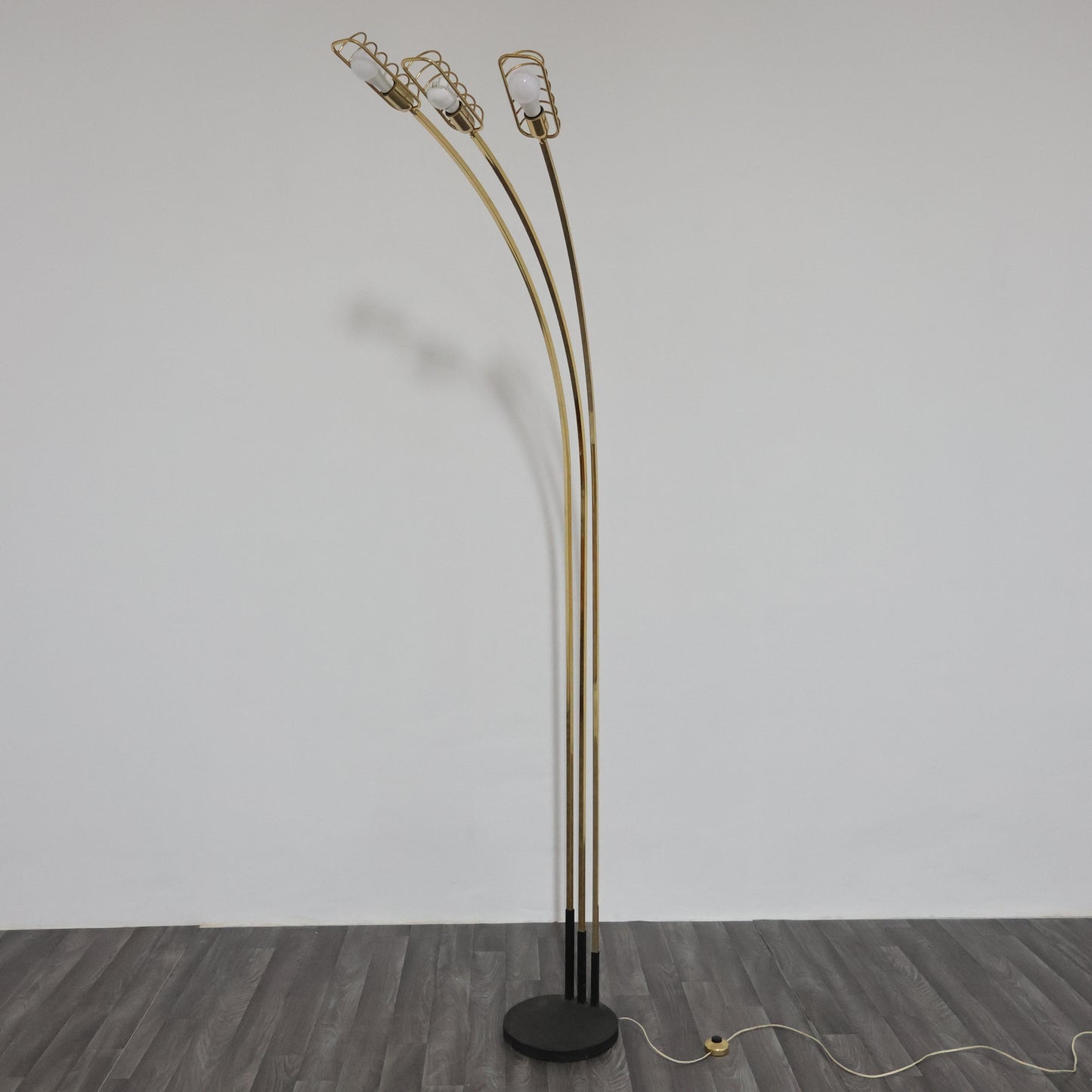 Romeo Rega Attr. Lampada Pavimento Hollywood Regency 1970’s Design Modernariato