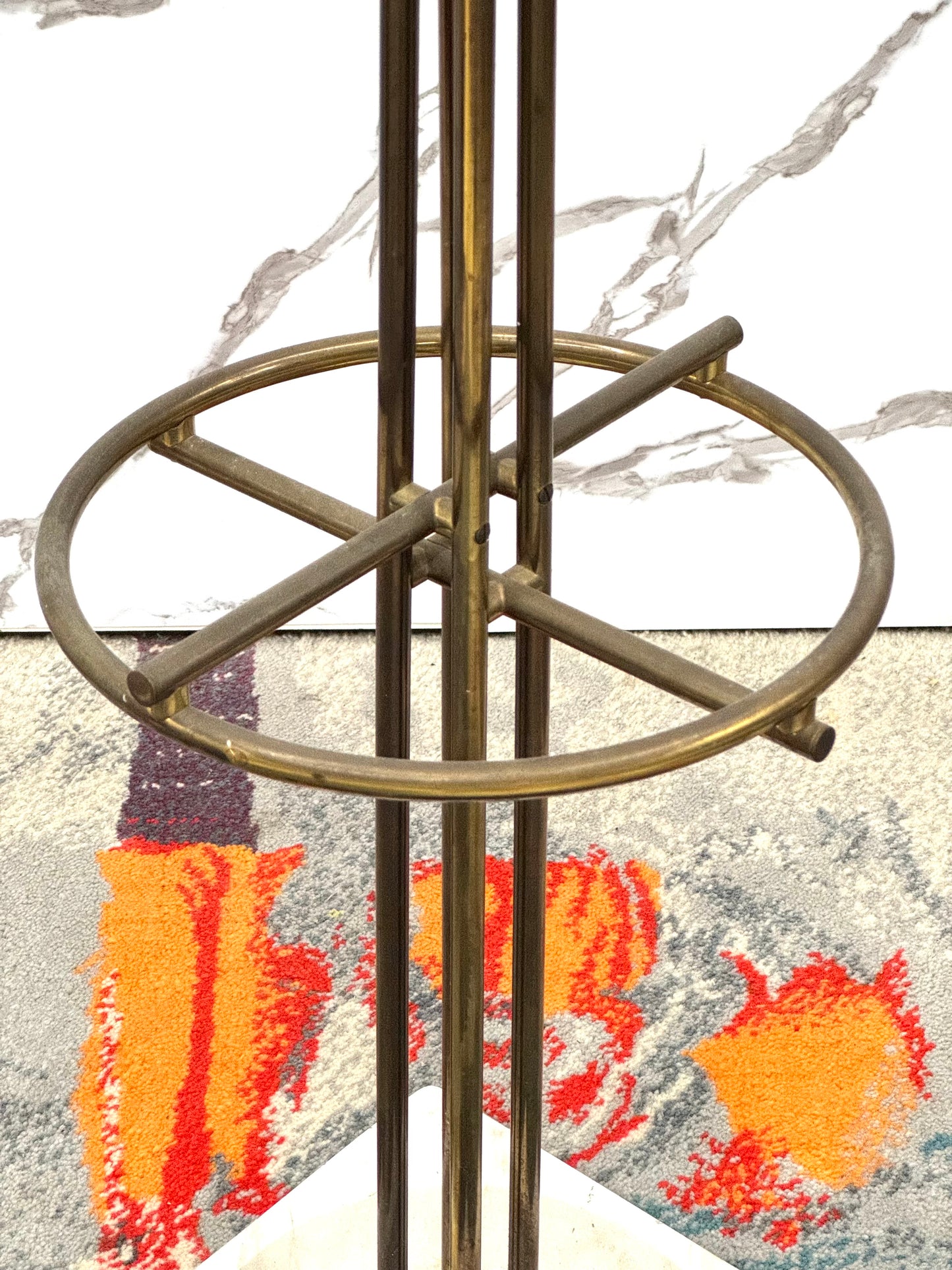 Renato Zevi Metalarte Portaombrelli Marmo E Ottone Design Modernariato