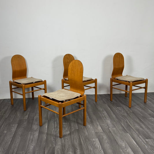 Set Di 4 Sedie JYSK Design Mid Century Scandinavo Anni 70