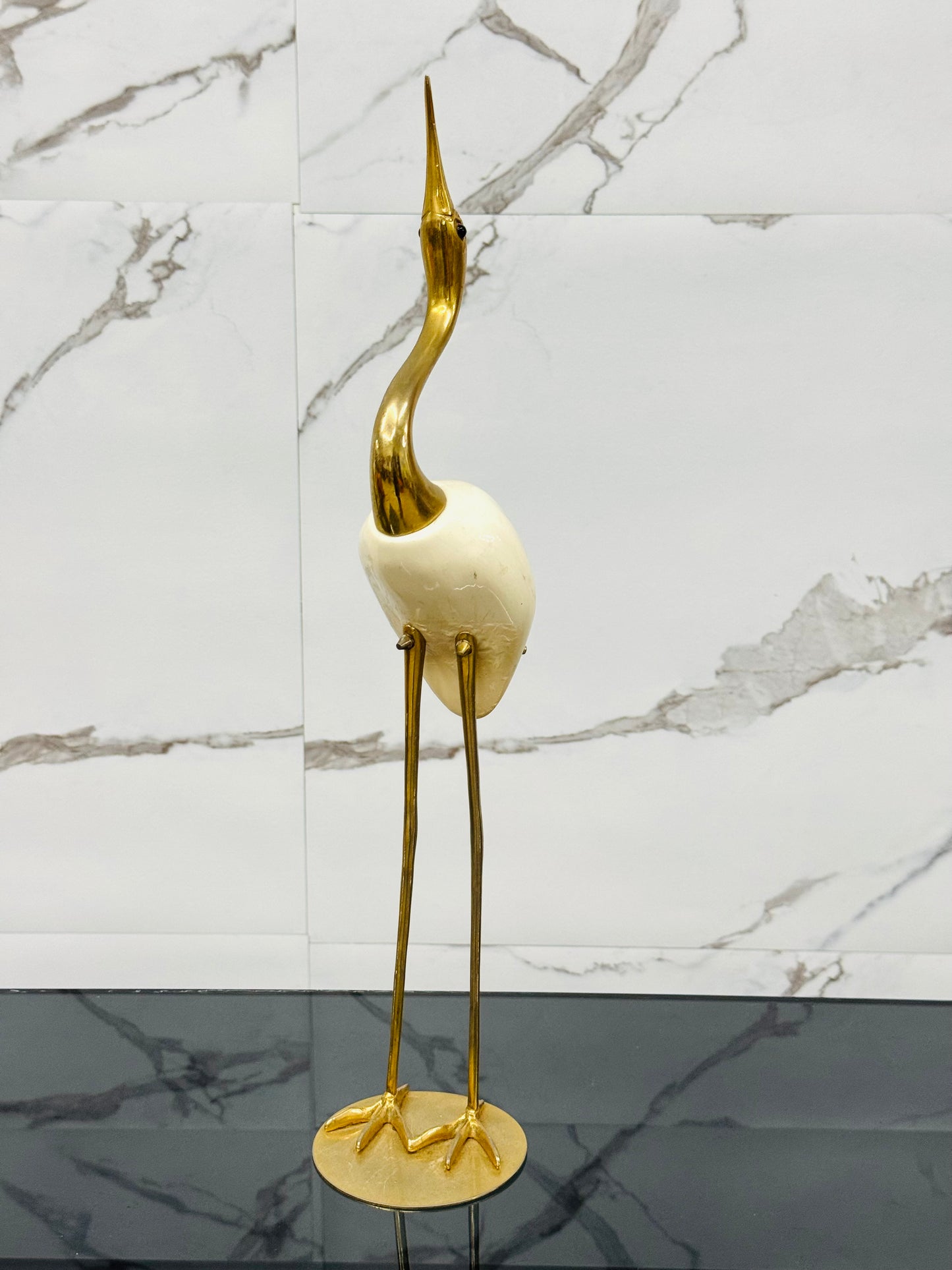 De Stijl Firenze Airone Sculpture Ottone E Legno 1960’s Design Modernariato
