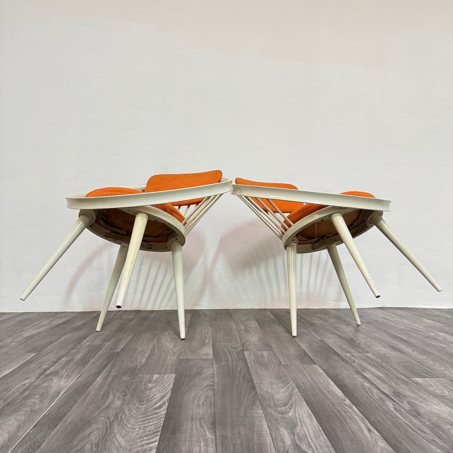 Yngve Ekström Mod.Circle Coppia di Poltroncine Design Scandinavo Anni ‘60