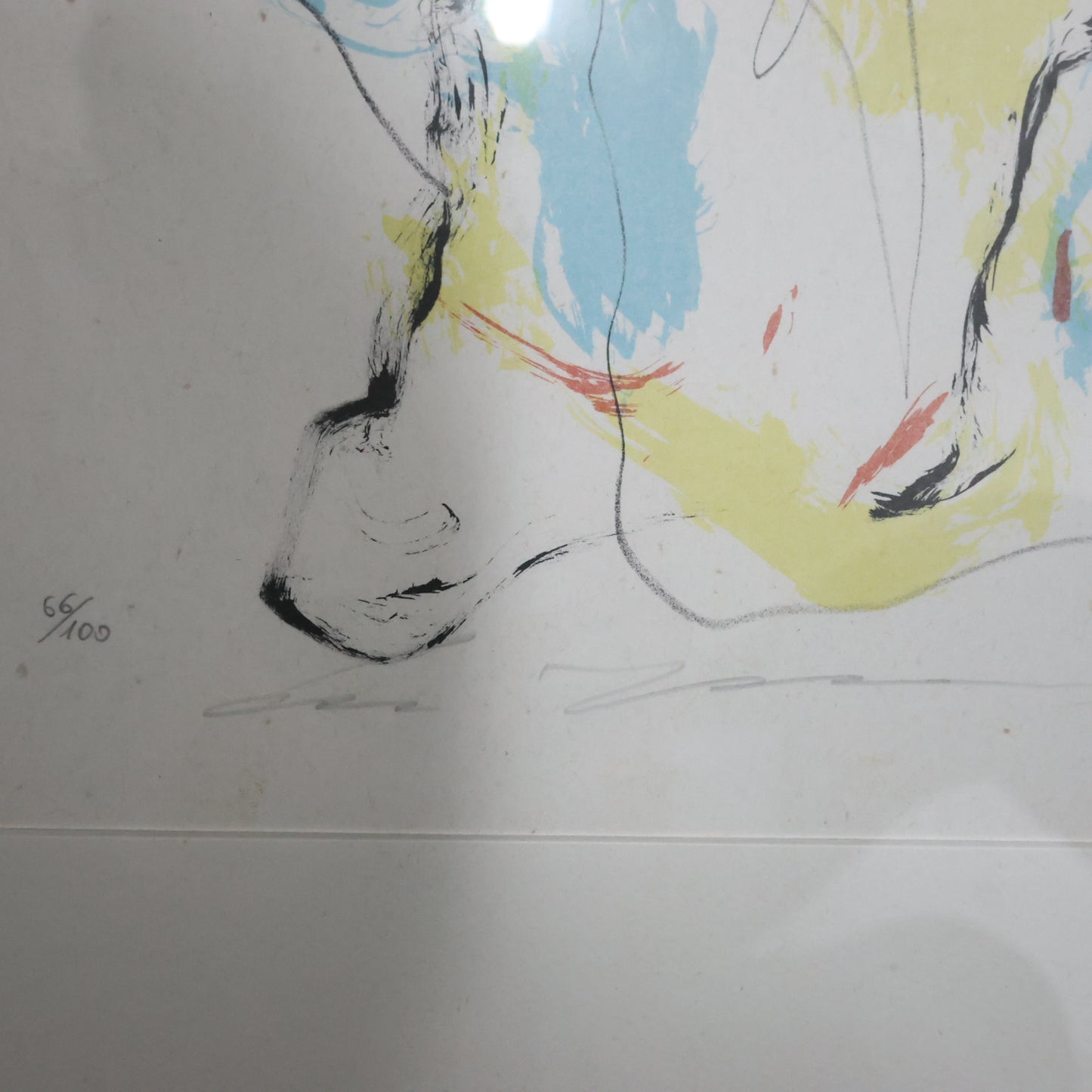 Litografia Ernesto Treccani Madre E Figlio Anni ‘70 66/100