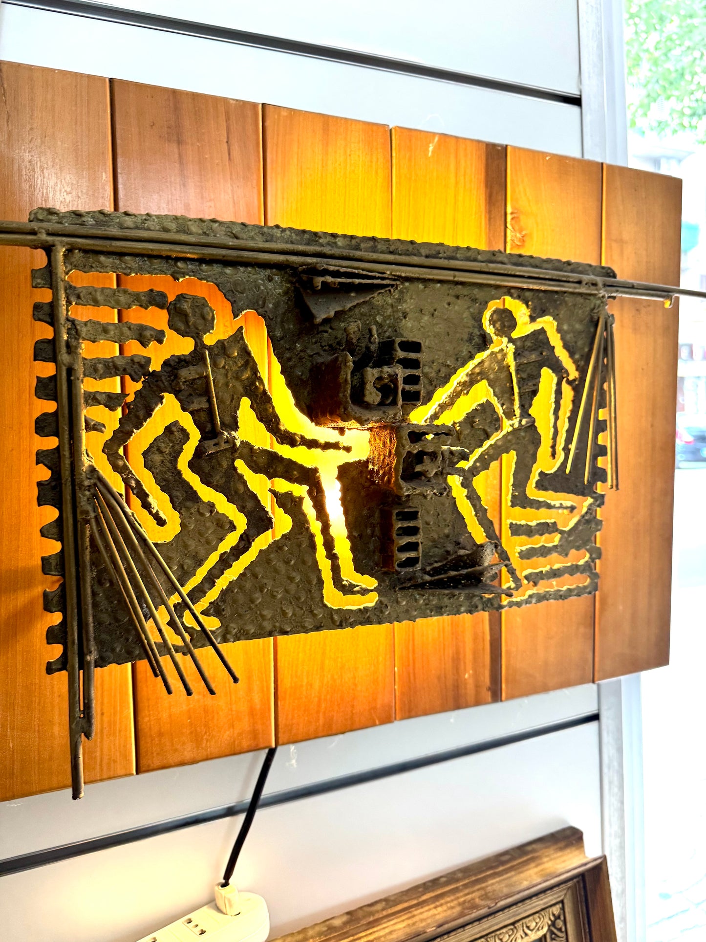 Lampada Da Parete Scultorea Brutalist Anni ‘60