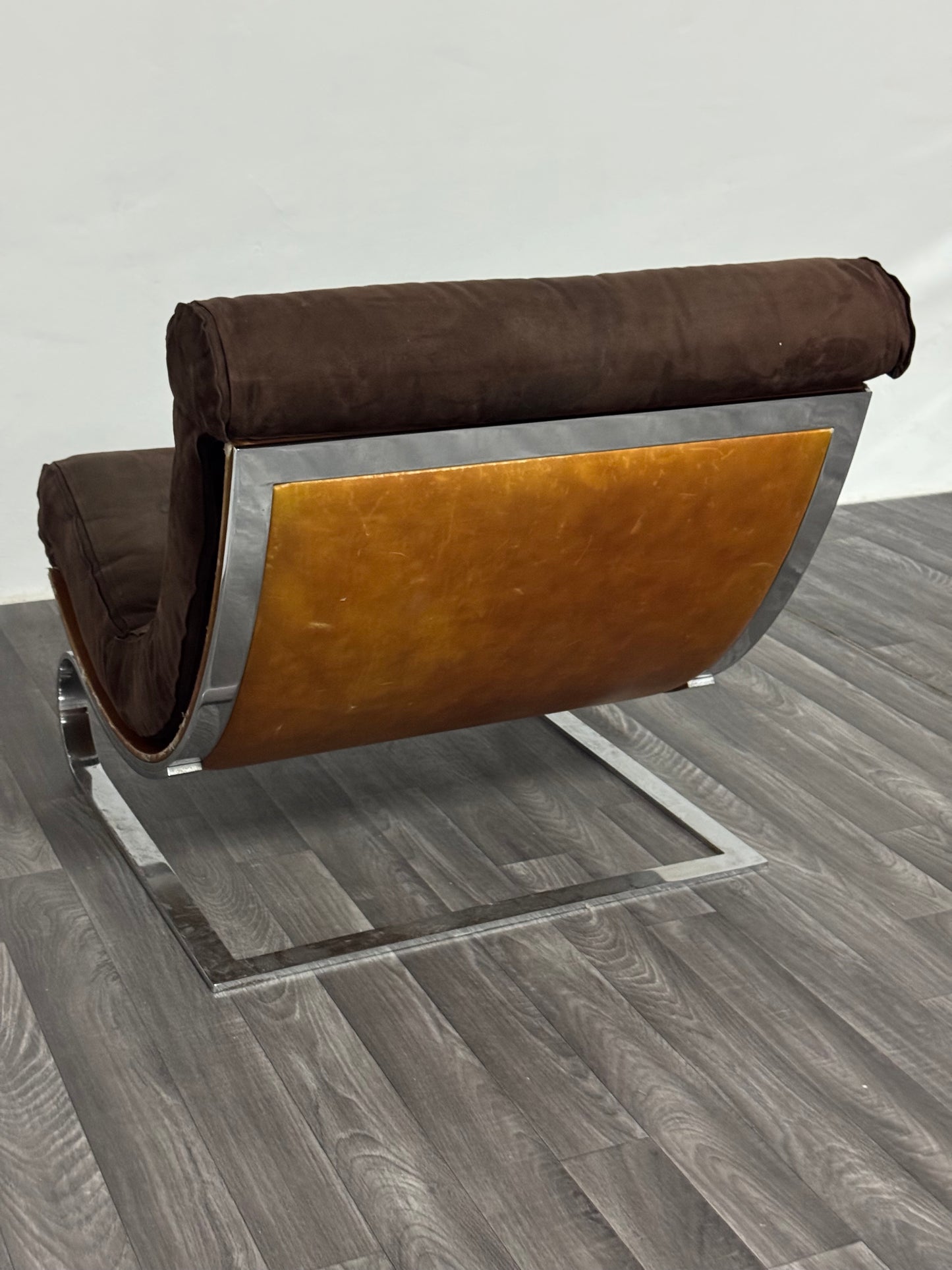 Renato Balestra Cinova 1973 Poltrona Design Acciaio Cromato Modernariato