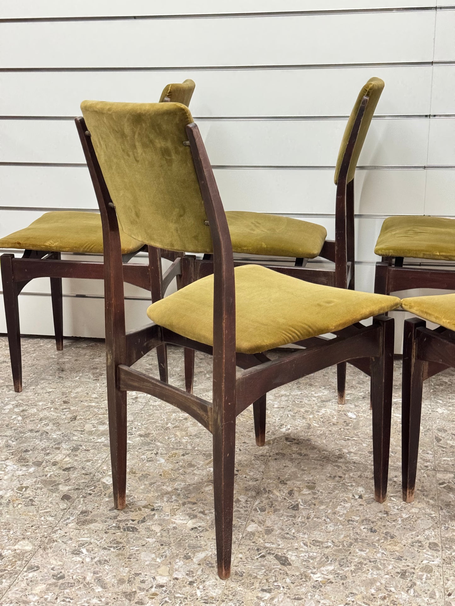 Gio Ponti Style Set Di 6 Sedie Da Pranzo Anni ‘60 Design Modernariato
