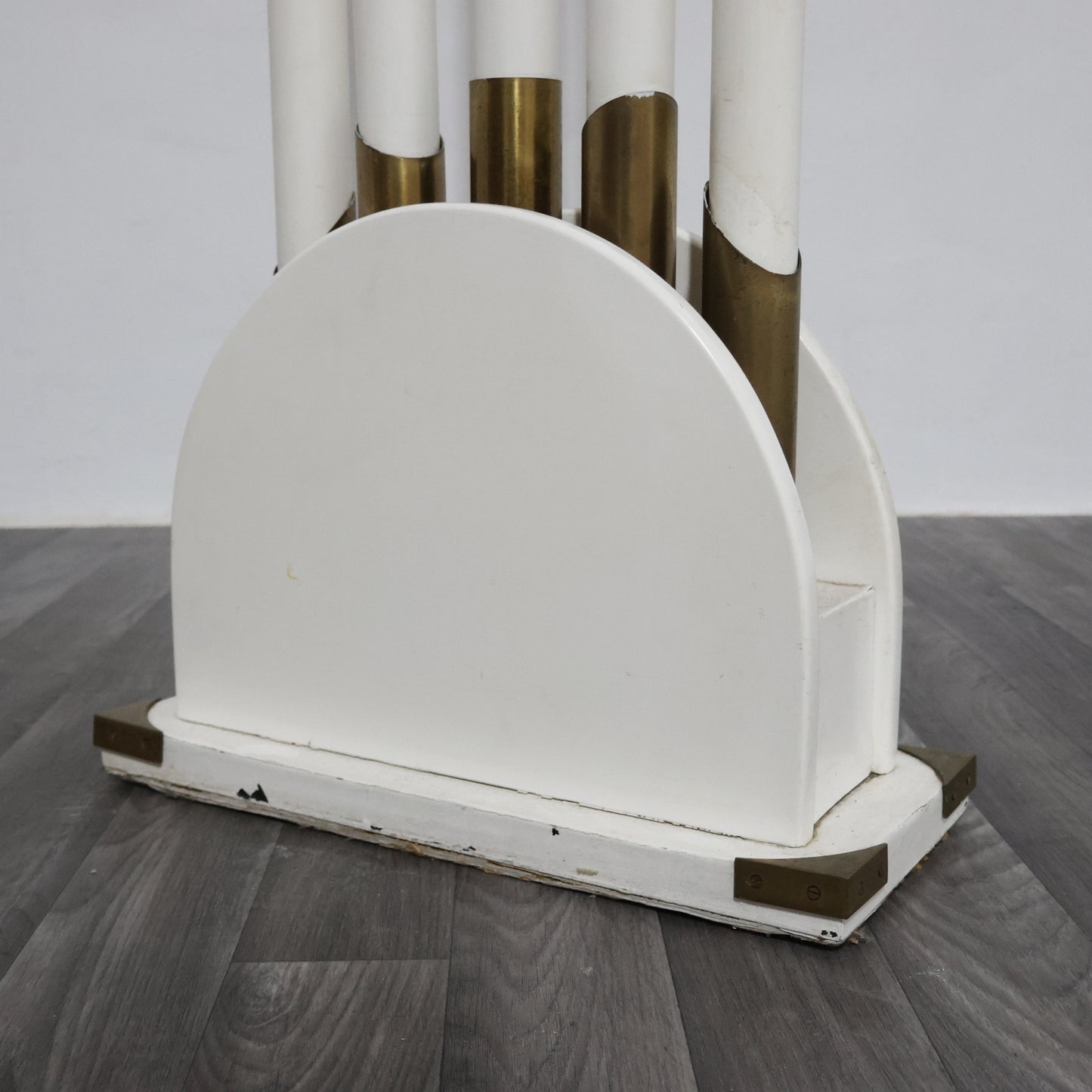 Appendiabiti Vintage Post-Modern Design Modernariato Anni ‘80 Legno e Ottone