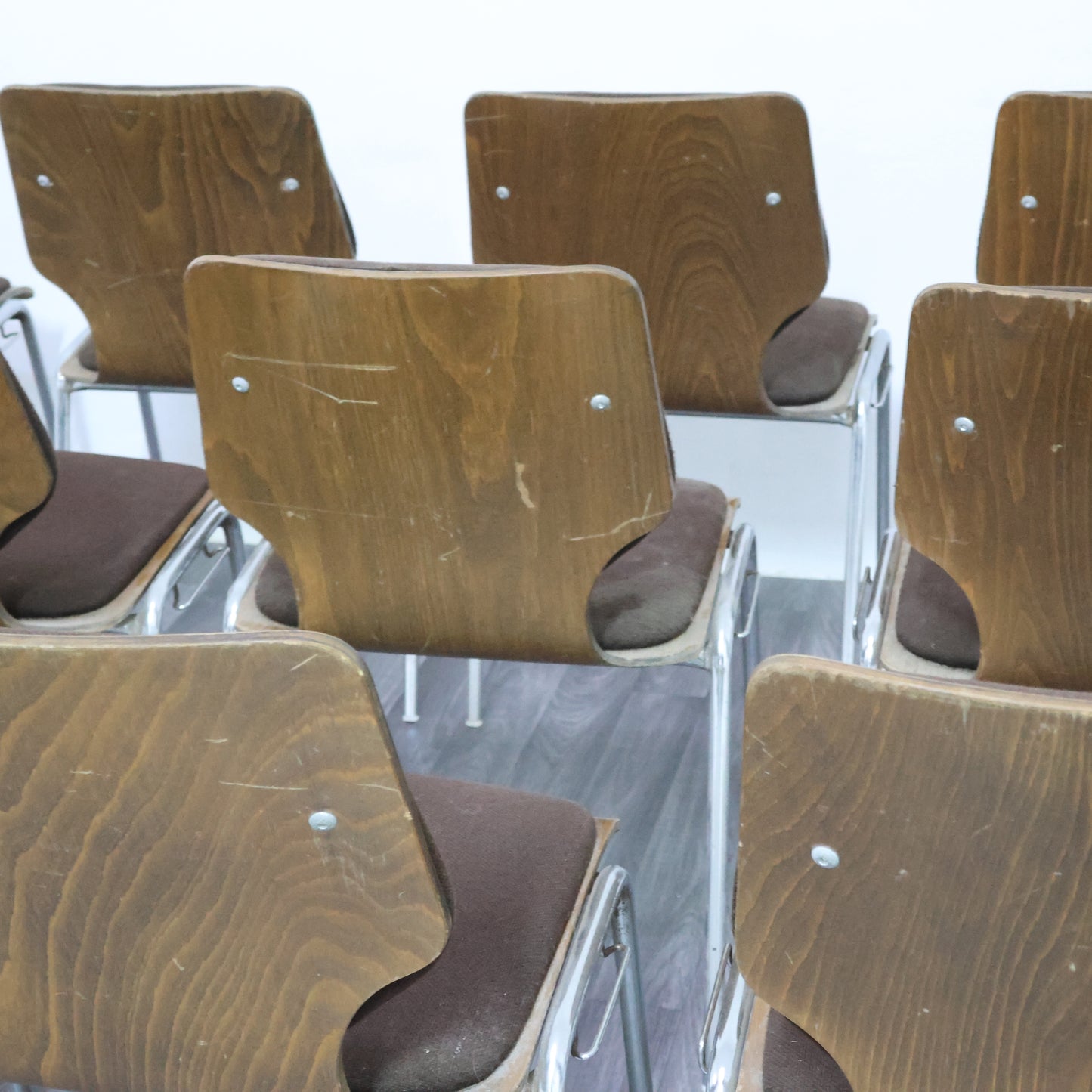 Carlo Ratti Set Da Ufficio 12 Sedie Design Modernariato Anni ‘70