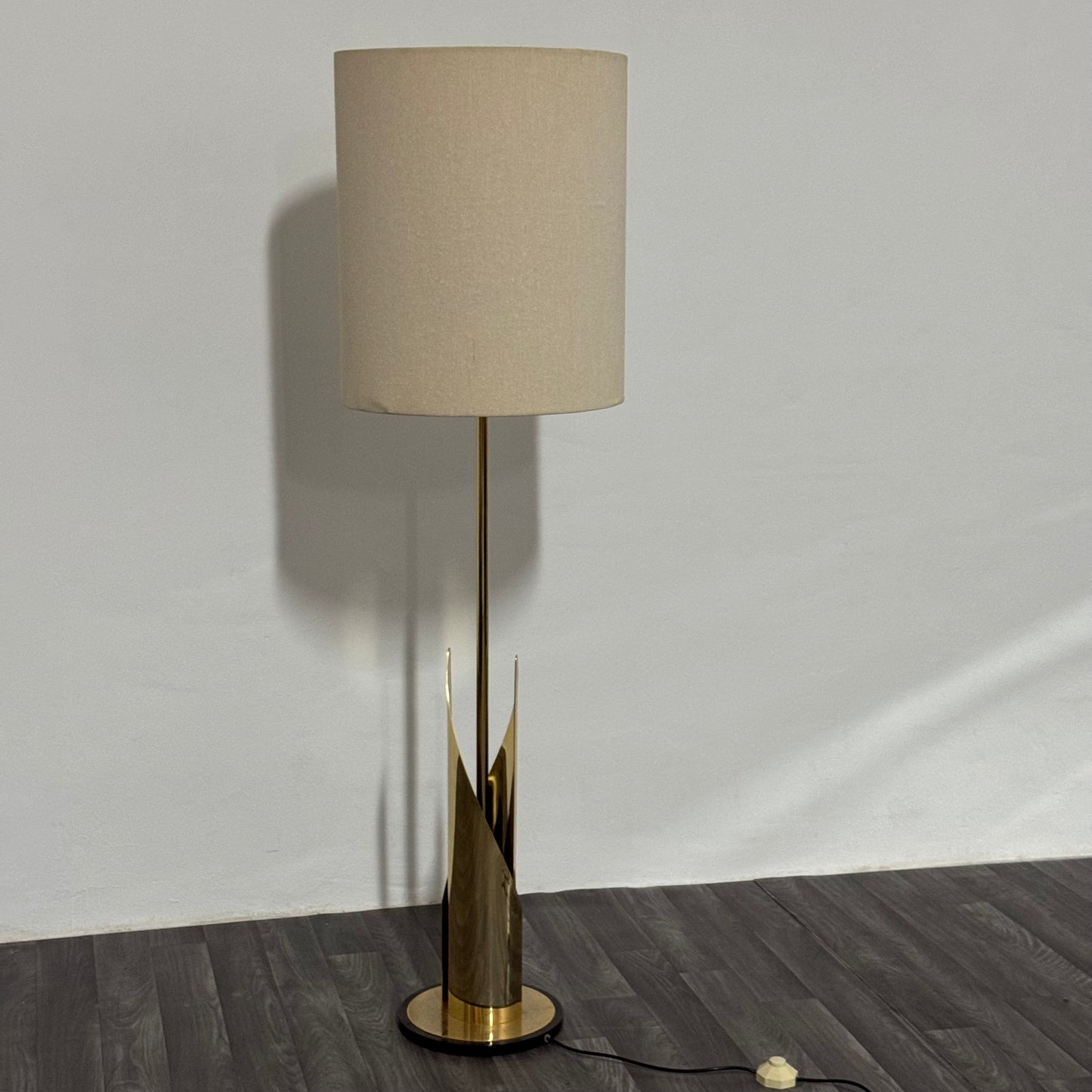 Lampada Da Pavimento Hollywood Regency Anni 70 Design Modernariato