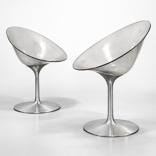 Philippe Starck Kartell Eros Coppia Di Poltroncine Design Anni ‘70 Space Age