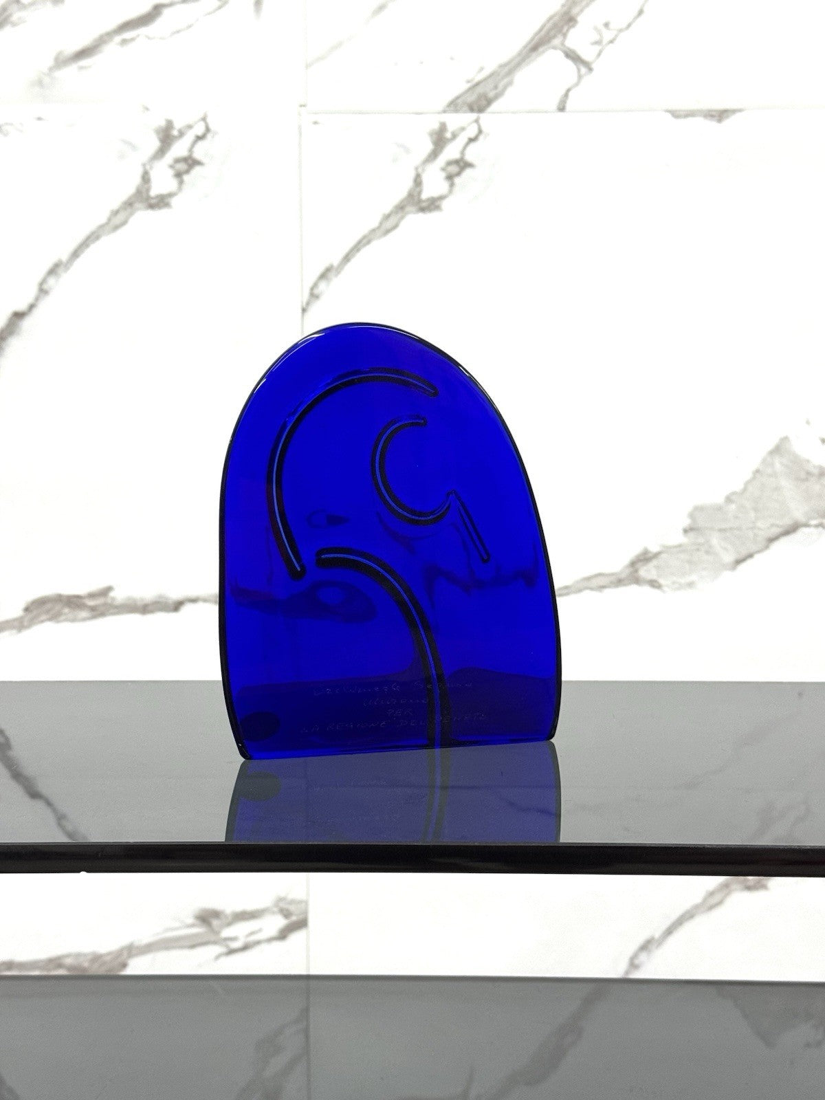 SCULTURA DI ARCHIMEDE SEGUSO PER LA REGIONE DEL VENETO ANNI 70 VETRO DI MURANO