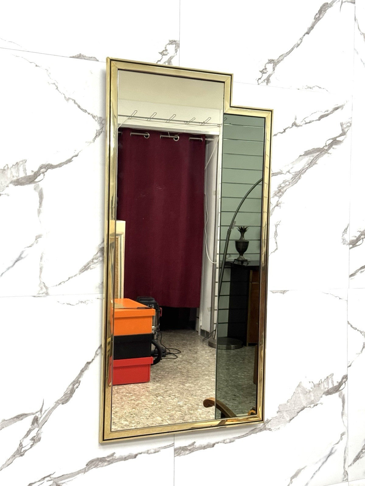 Specchio Design Geometrico Made In Italy Modernariato Anni ‘70