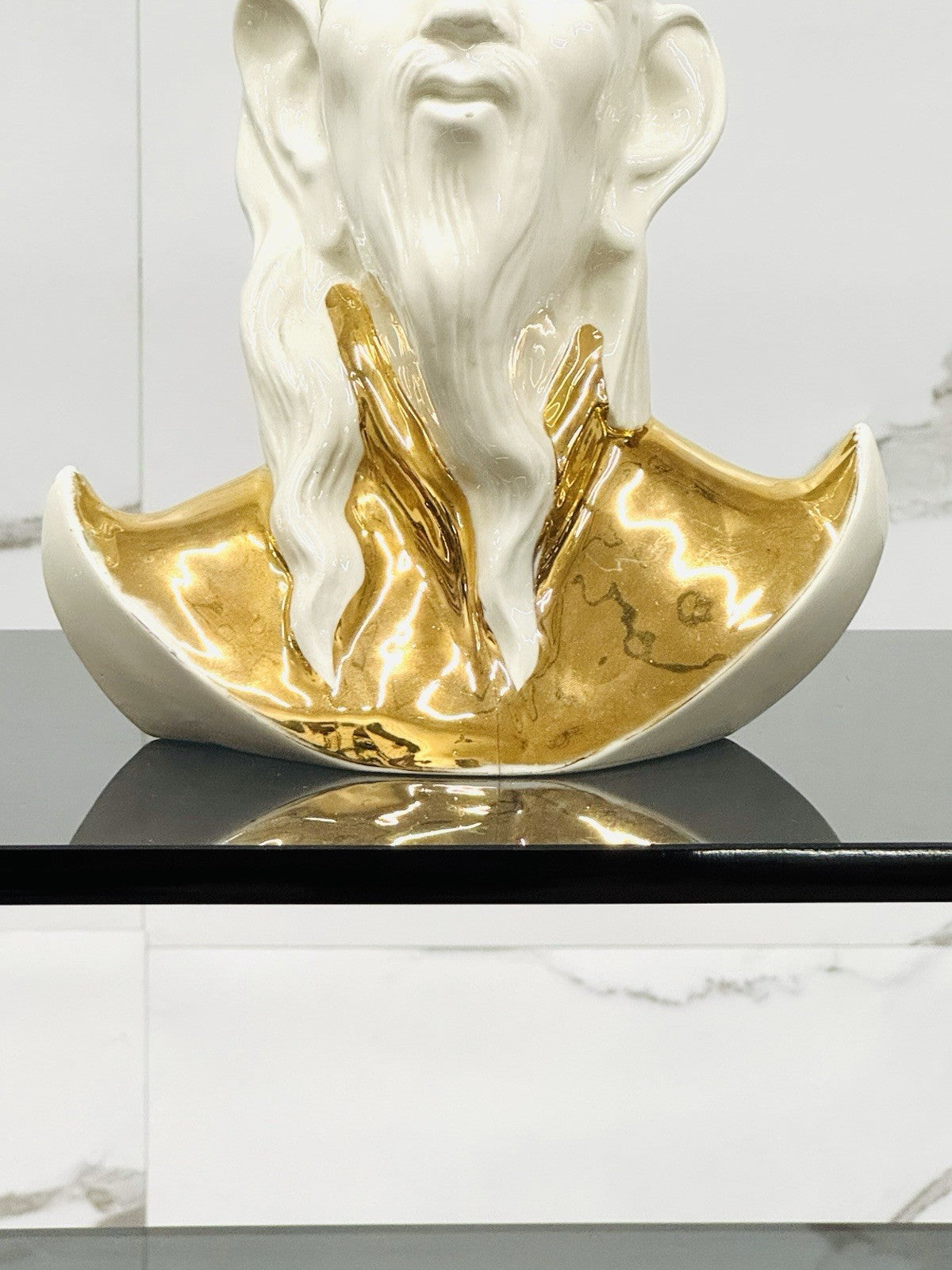 Scultura Stile Orientale, Realizzata A Firenze, Ceramica Italiana, Anni 60