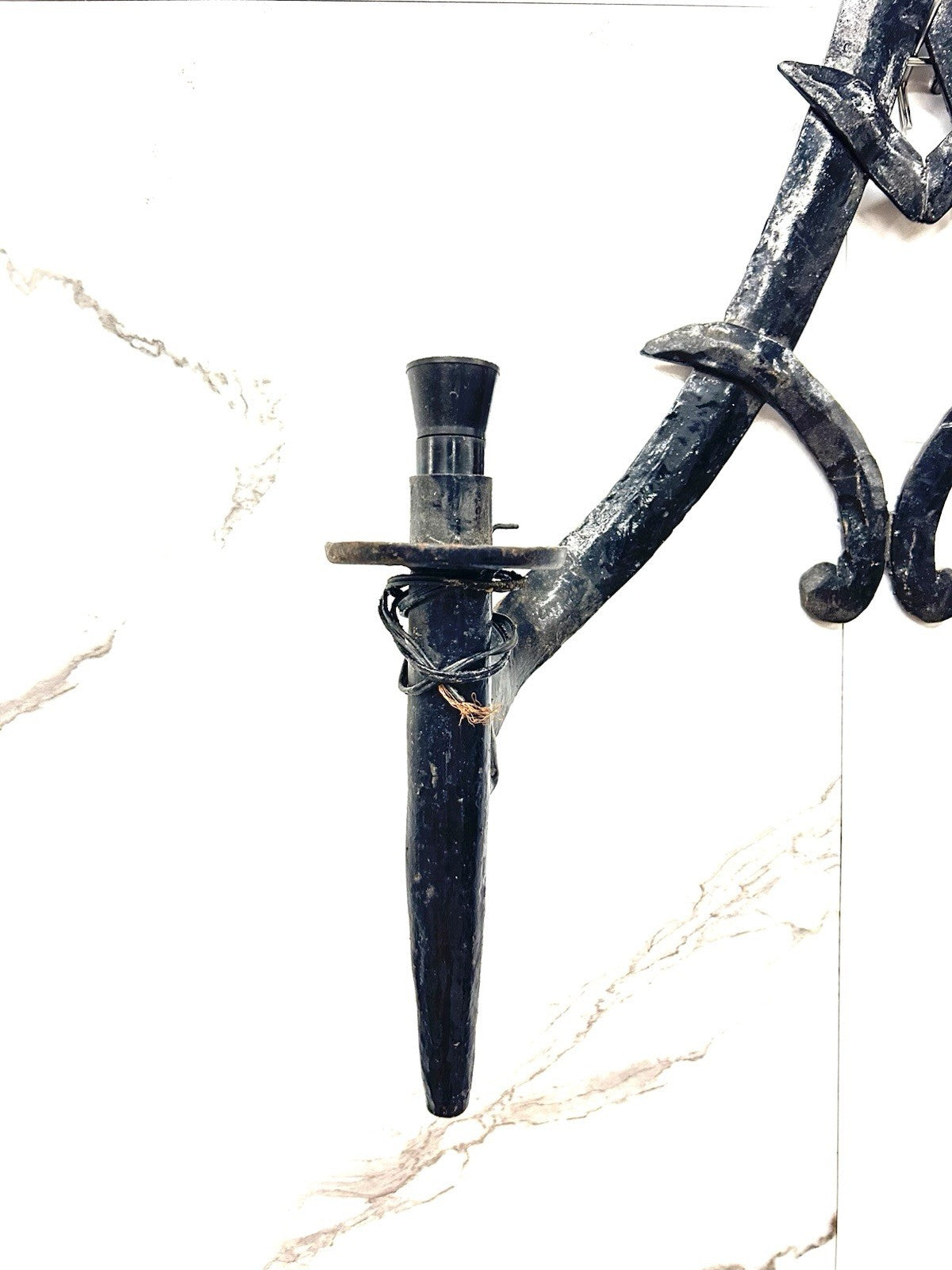 Lampada Da Parete Stile Medievale Antique Fine ‘800.