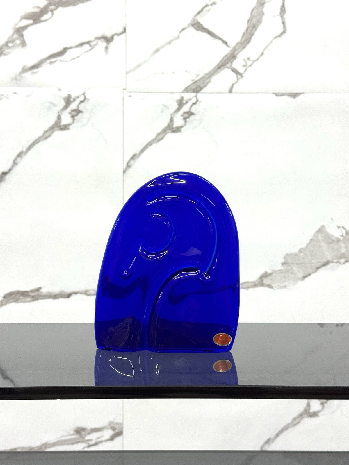SCULTURA DI ARCHIMEDE SEGUSO PER LA REGIONE DEL VENETO ANNI 70 VETRO DI MURANO