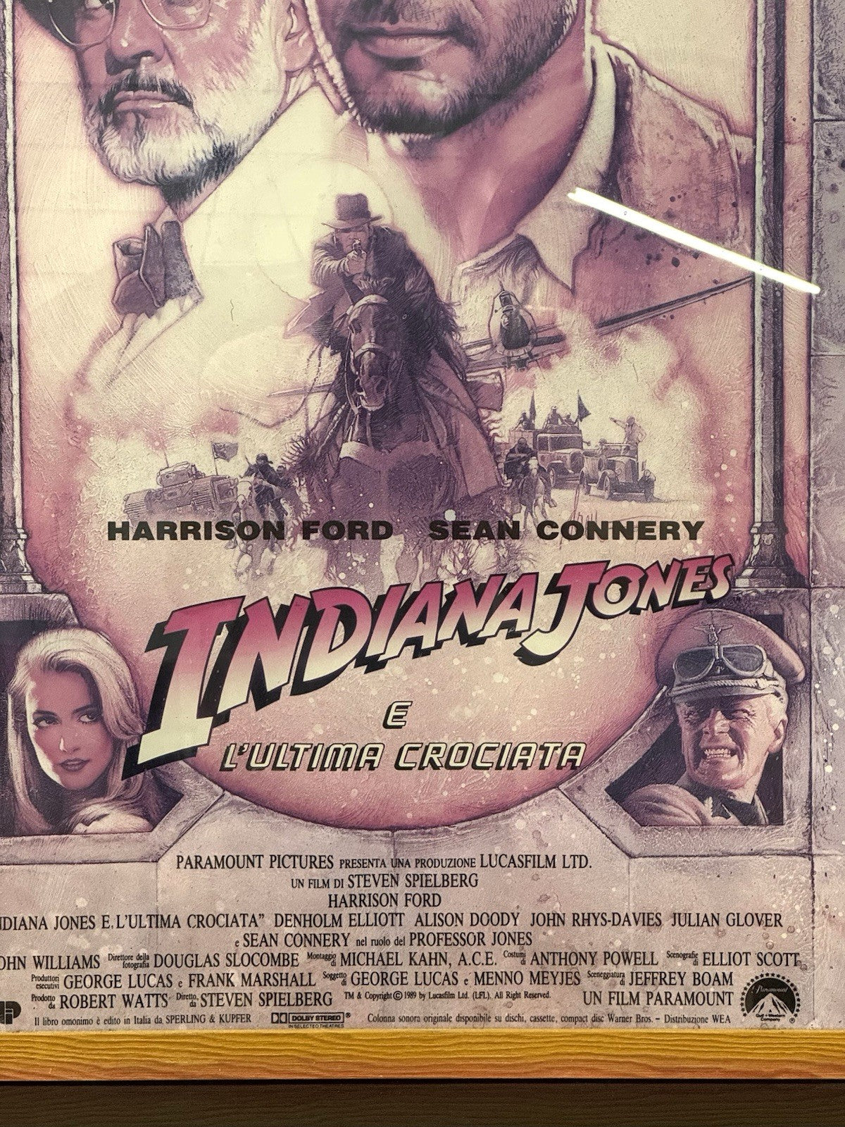Locandina Cinematografica Indiana Jones e l’ultima Crociata