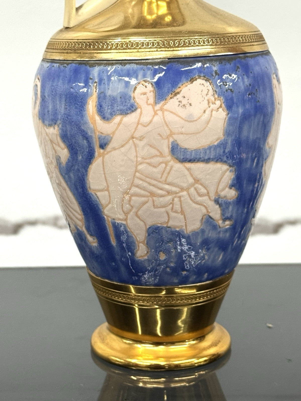 Coppia Di Vasi In Ceramica F.Ferri Bologna Vintage Ceramica E Ottone